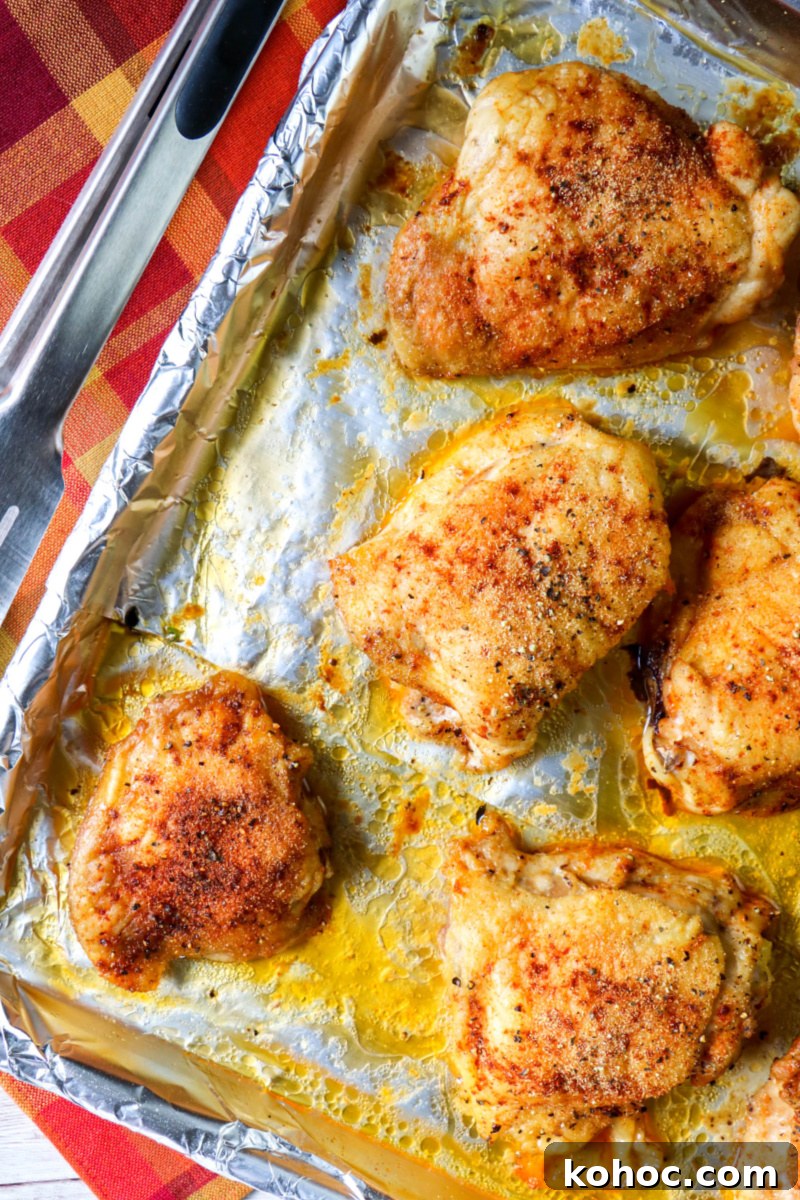 Crispy Oven-Baked Chicken Thighs: Low-Carb Recipe 9 Low Carb Oven Baked Chicken Thighs
