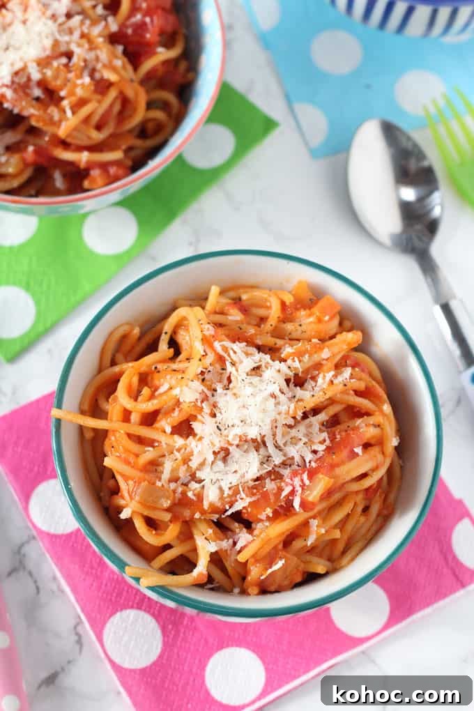 Tomato Spaghetti Kids Will Love 3 simple spaghetti for kids